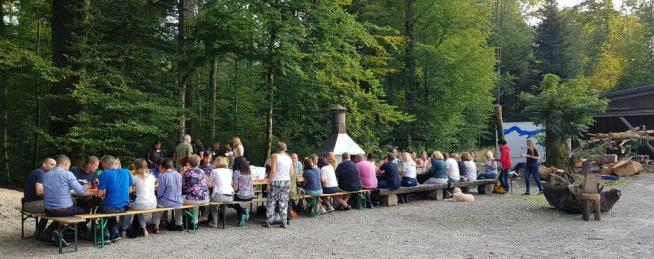 Catering im Wald